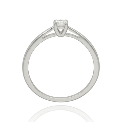 Fehér arany gyűrű 50-es méret (B51507)